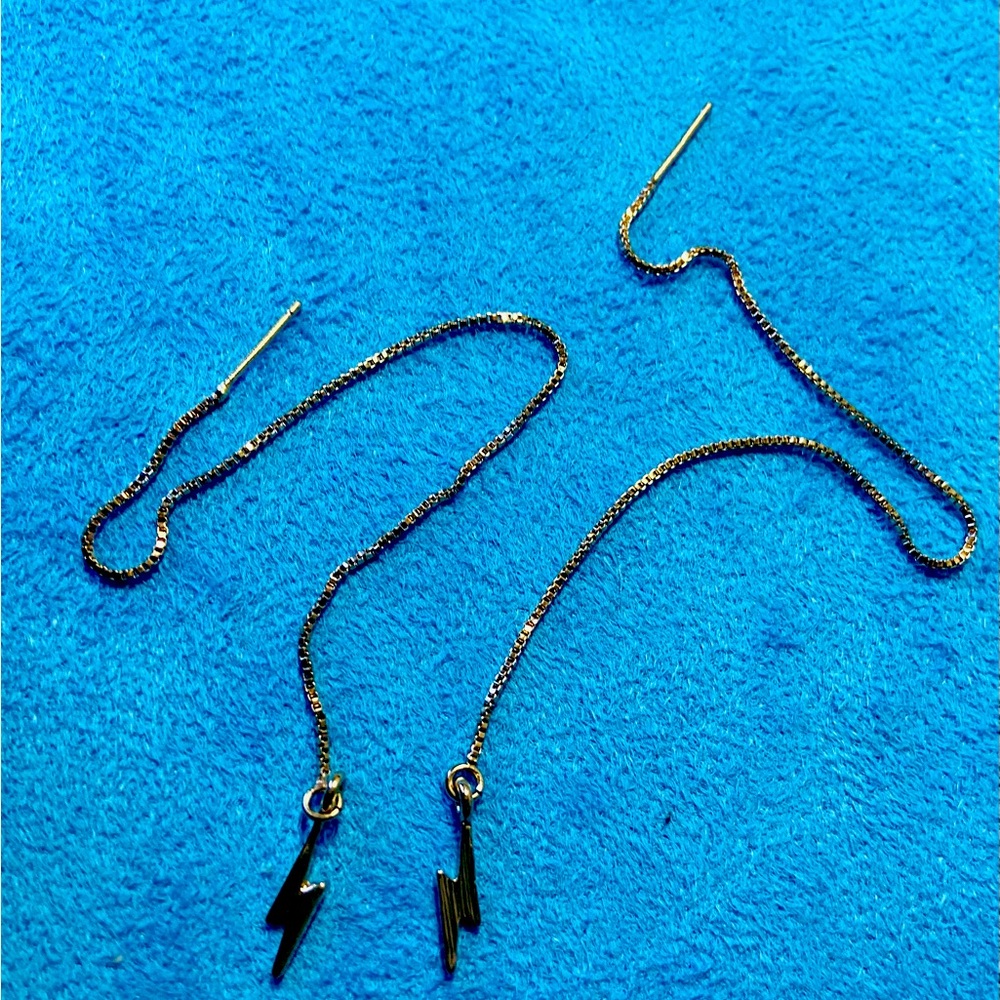 Be electric! ModCloth threader earrings. Bundles available or make your own